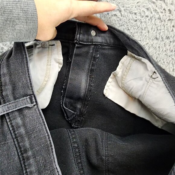 evis Jeans Womens 16 Black Stretch Denim Classic Straight *Read* - Picture 11 of 15